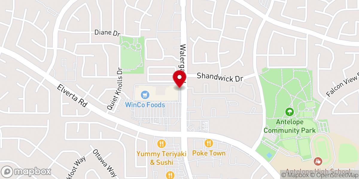 Map showing location of Rebeccas Jar Inc