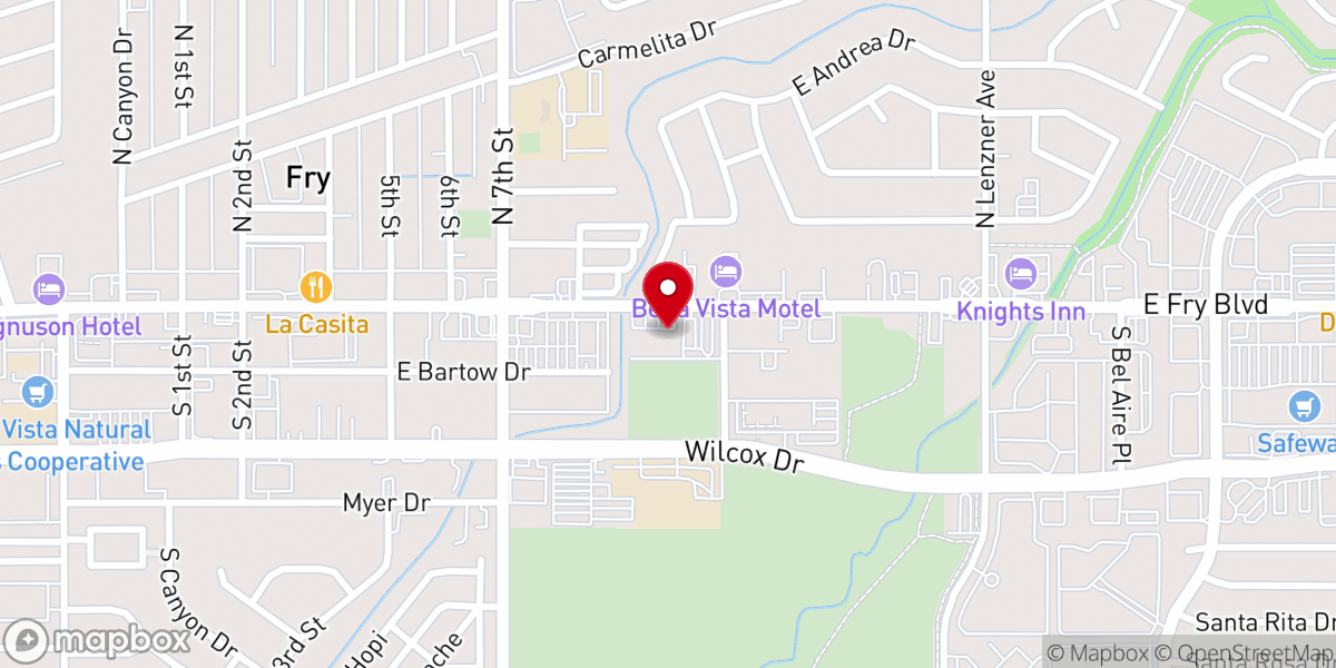 Map showing location of Mount Carmel Baptist Church
