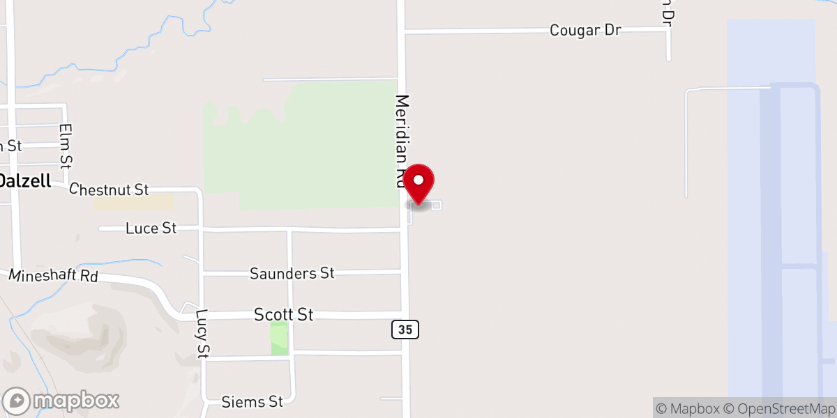 Map showing location of Eagle Rock Christian Center
