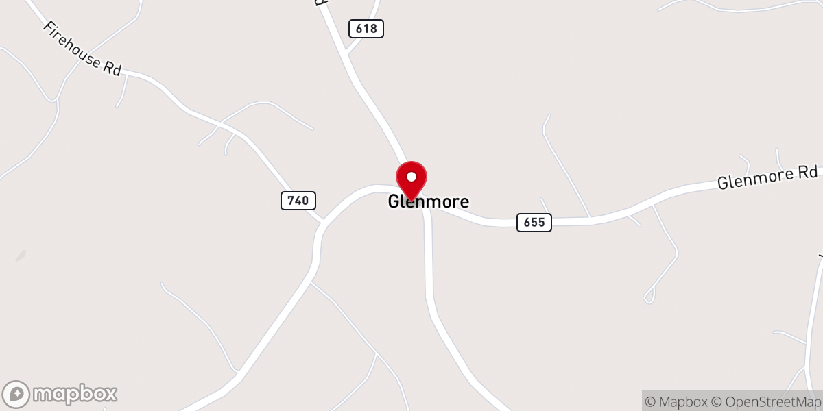 Map showing location of Emmanuel Episcopal Church