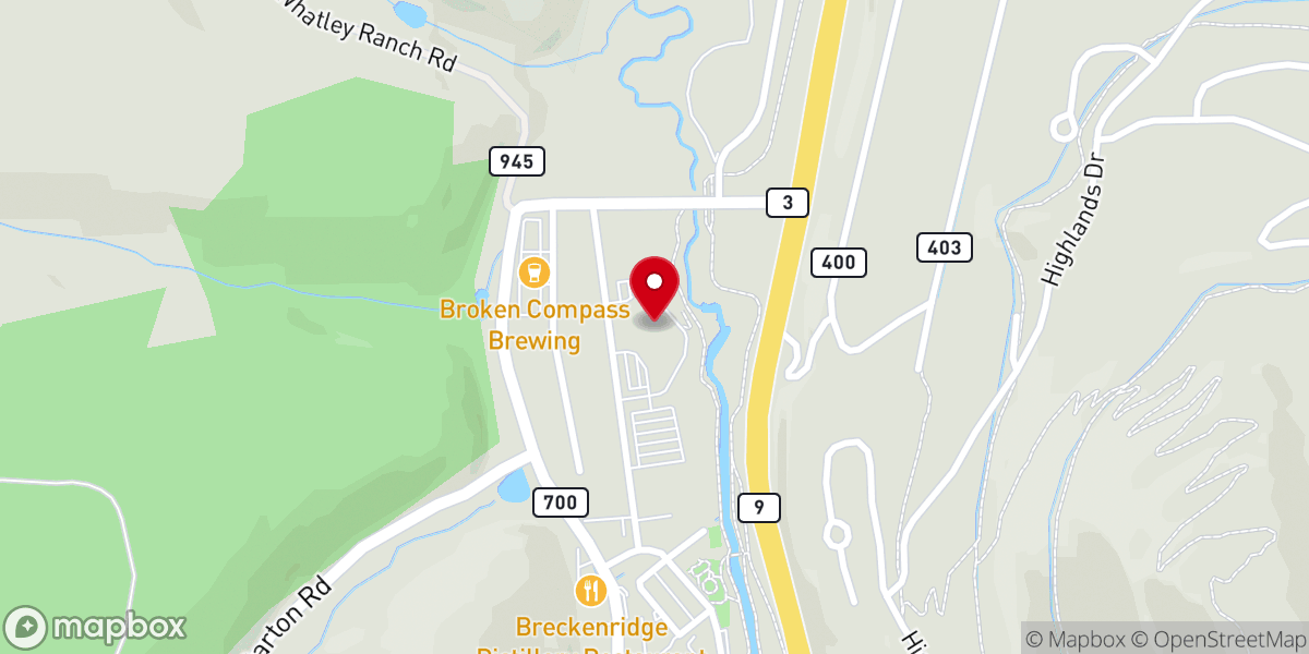 Map showing location of Great Divide Calvary Chapel Church