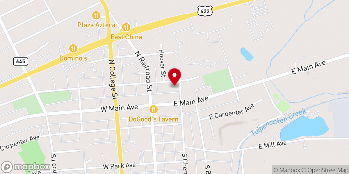 Map showing location of The Fireplace Christian Fellowship