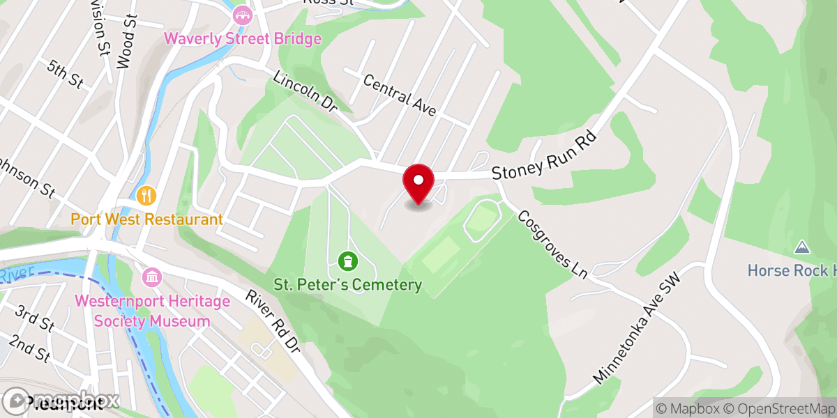 Map showing location of Bruce Outreach Center