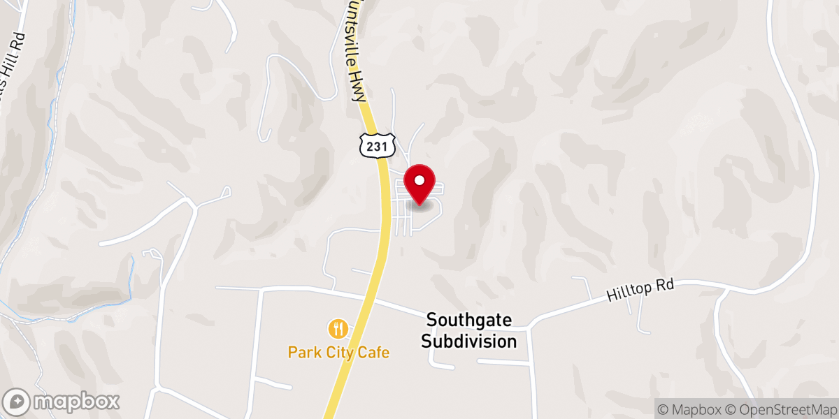 Map showing location of Rock Family Worship Center Fayetteville Campus