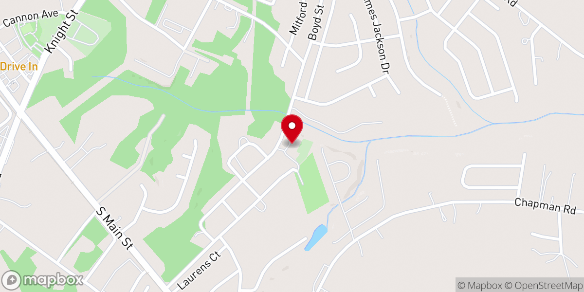 Map showing location of Golden View Baptist Church