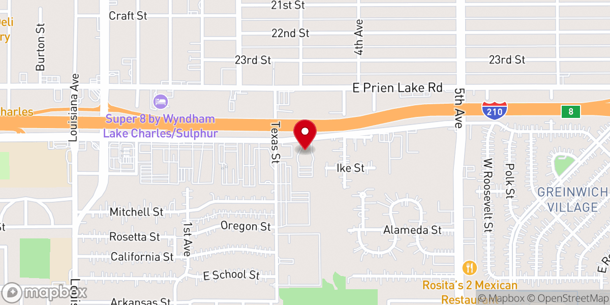 Map showing location of Life United Church