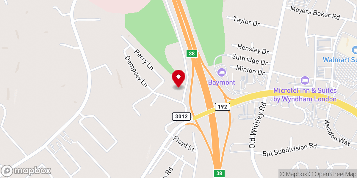 Map showing location of Victory Life Church