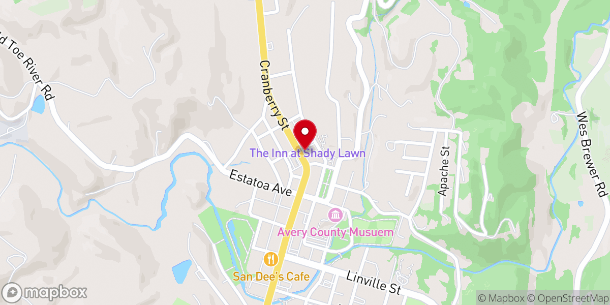 Map showing location of Newland United Methodist Church