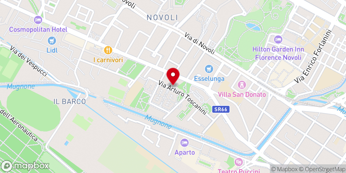 Map showing location of Chiesa del Nazareno