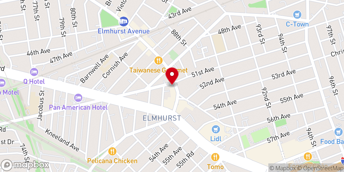 Map showing location of Old Saint James Espicopal Church (now Old Saint James Parish Hall)