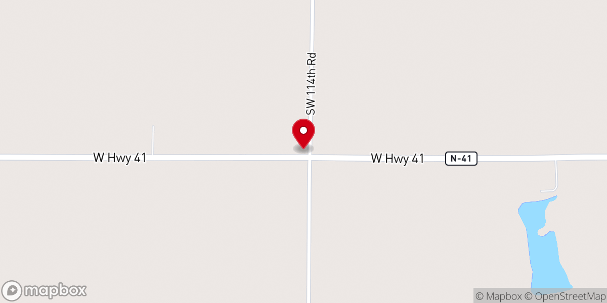 Map showing location of Zion Evangelical Lutheran Church