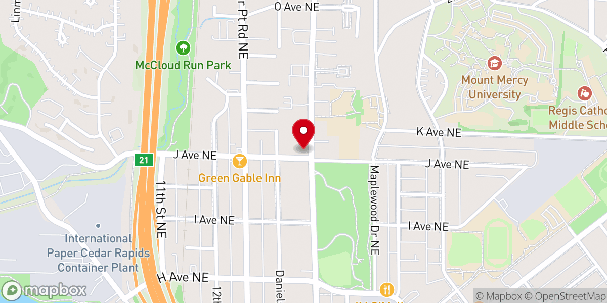 Map showing location of Church of God of Cleveland