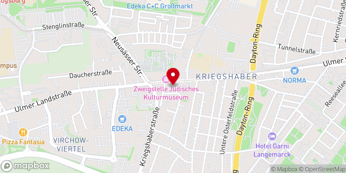 Map showing location of Ukrainische Katholische Kirche - Українська греко-католицька церква м. Аугсбург
