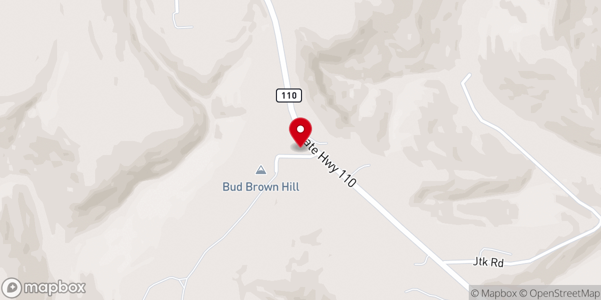 Map showing location of Full Gospel Tabernacle