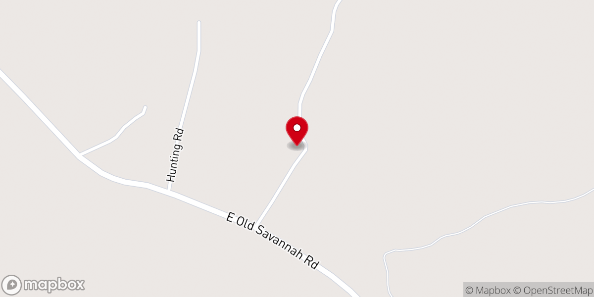 Map showing location of Sculls Creek Church