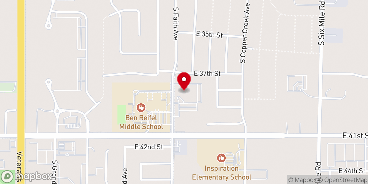 Map showing location of Community Reformed Church