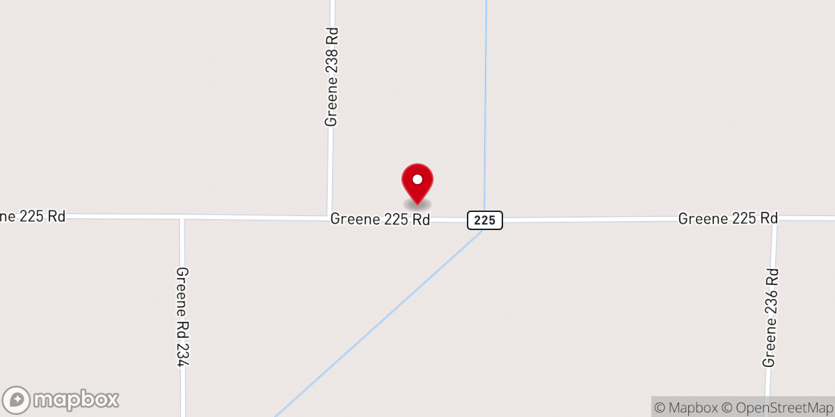 Map showing location of Rickey Chapel