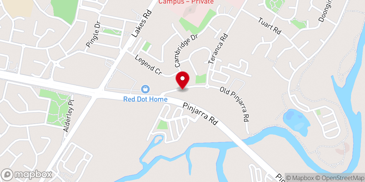 Map showing location of Mandurah Deo Gloria Community Church
