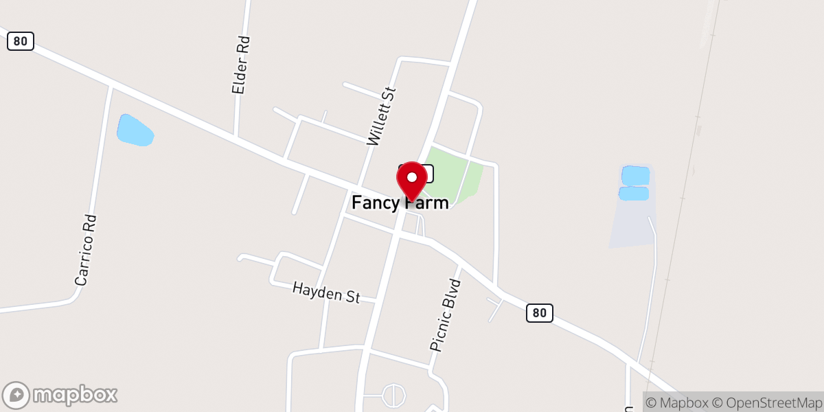 Map showing location of St Jerome Catholic Church