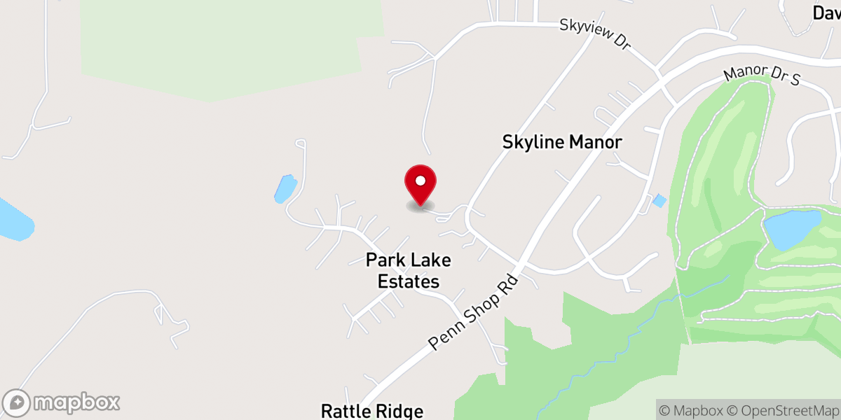 Map showing location of Mt Hope Christian Church