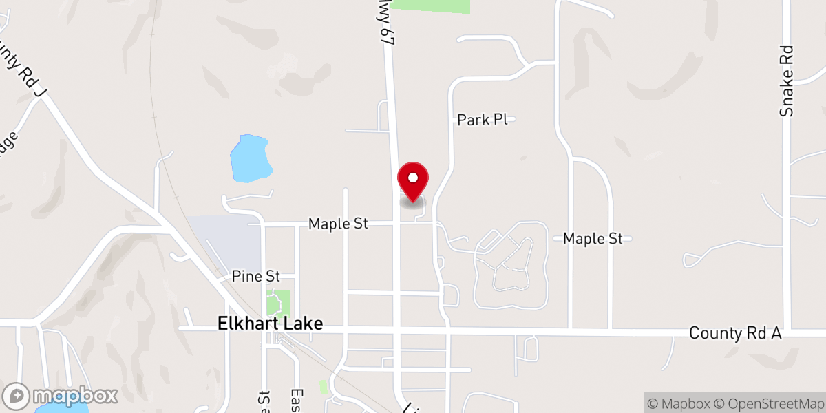 Map showing location of Grace Lutheran Church