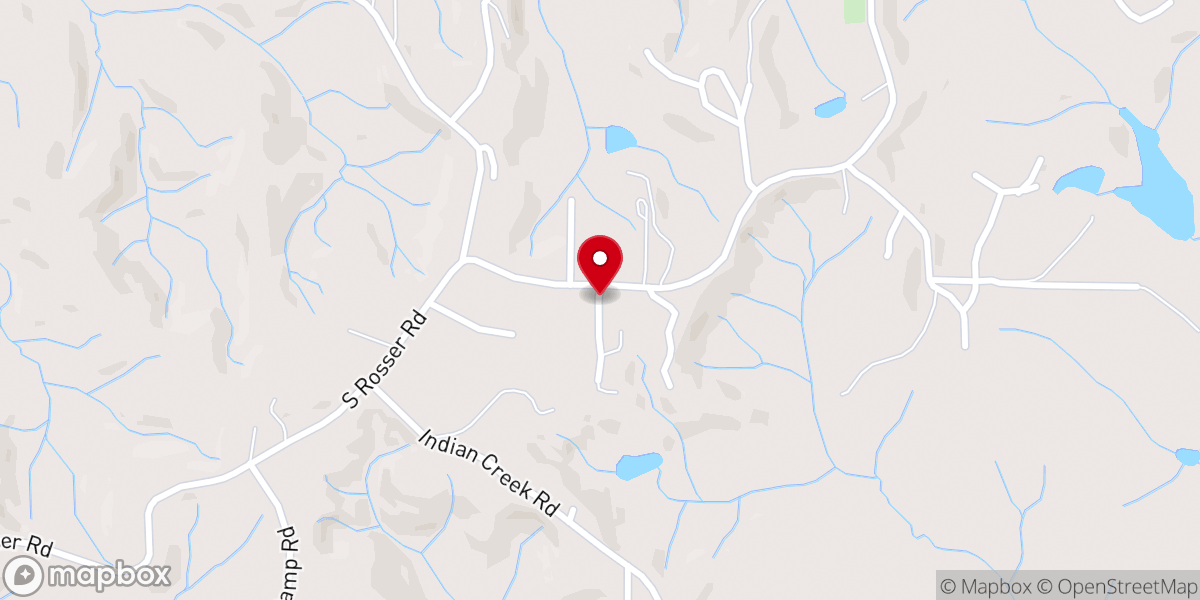 Map showing location of Big Sandy United Methodist Church