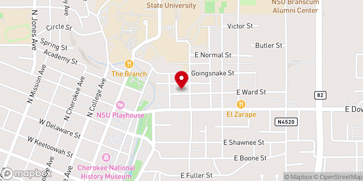 Map showing location of Church of God Seventh Day