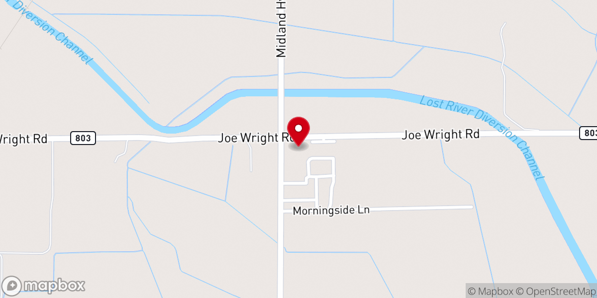 Map showing location of WestSide Community Church of the Nazarene
