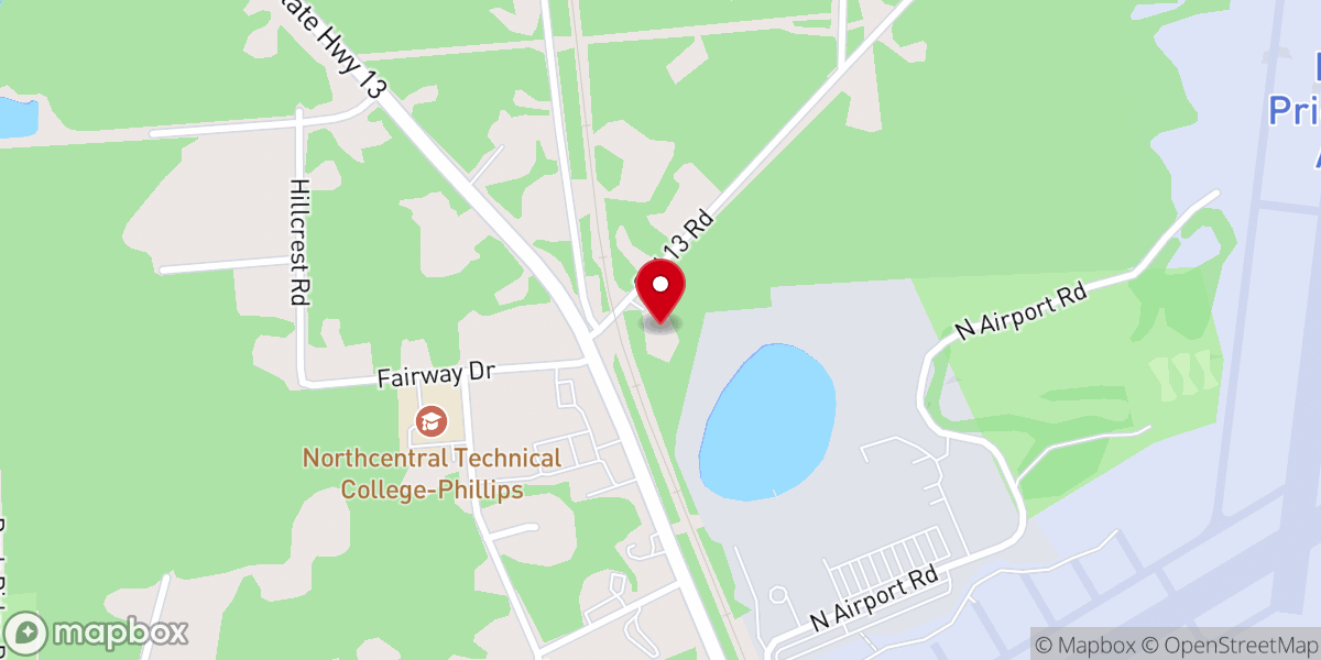 Map showing location of Maranatha Baptist Church