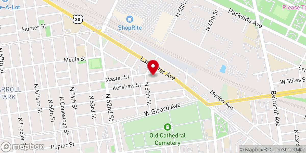 Map showing location of Grace Community Church of God of Prophecy