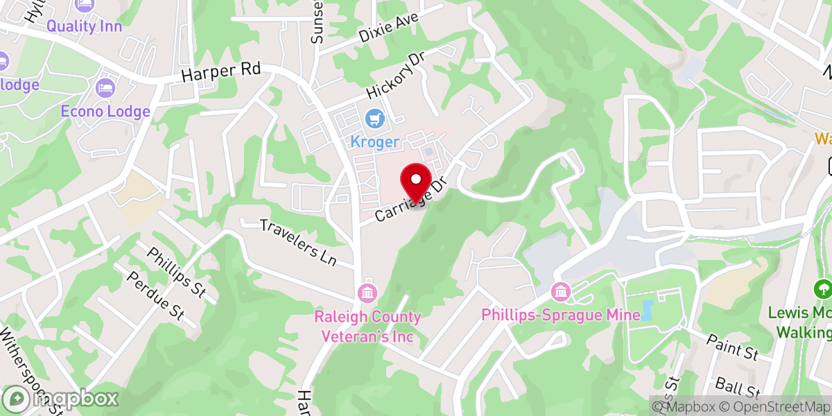 Map showing location of Church of Christ