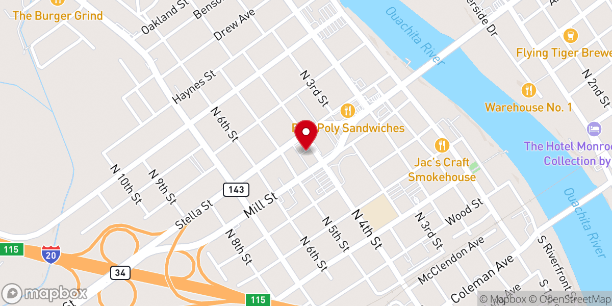 Map showing location of Resurrection Church