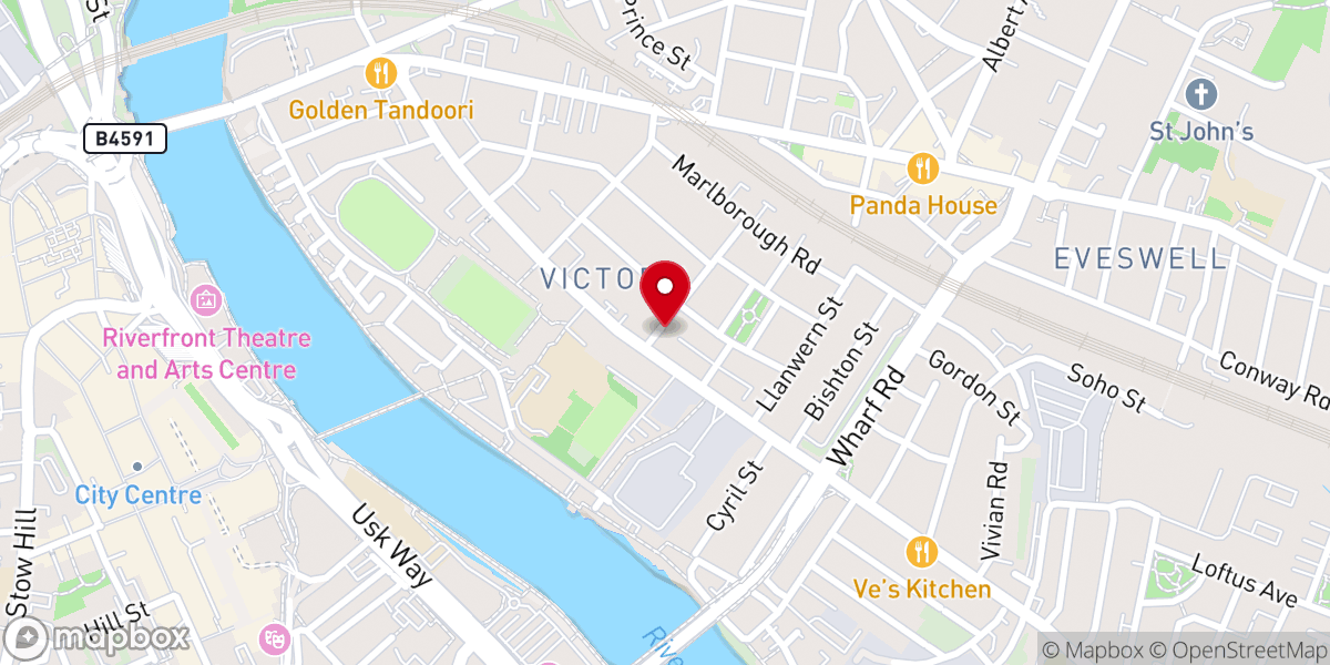 Map showing location of Community House Eton Road