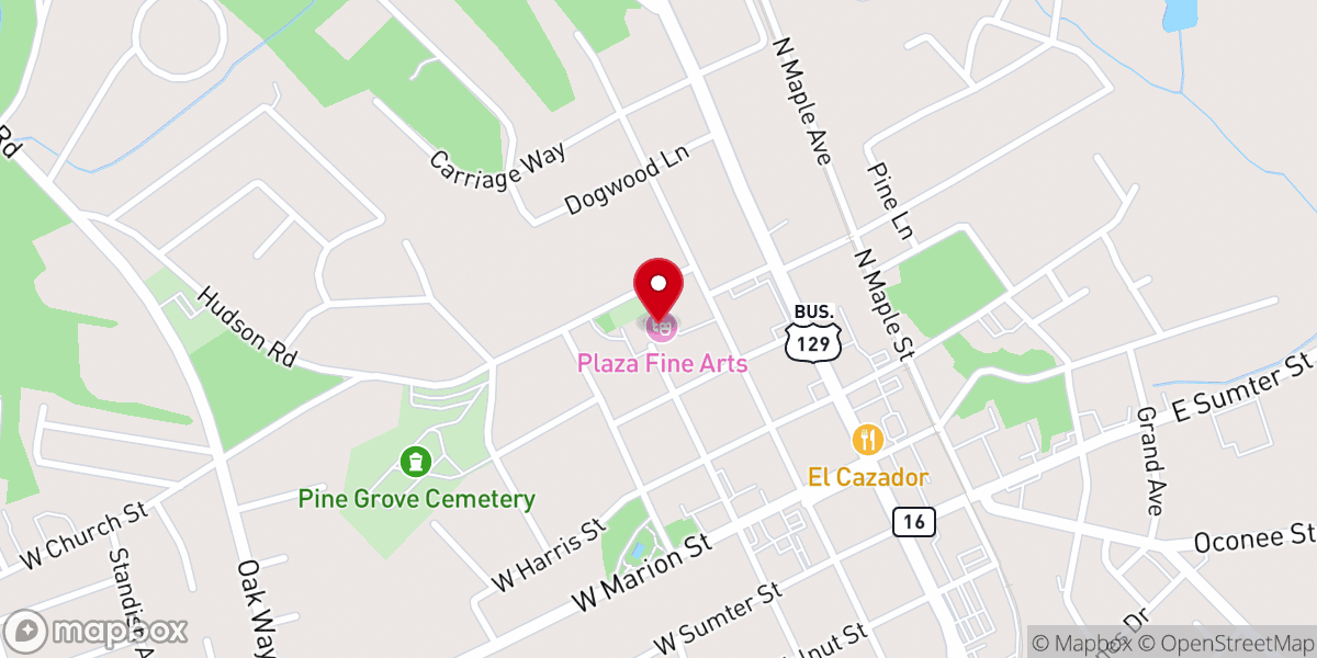 Map showing location of The Plaza Arts Center
