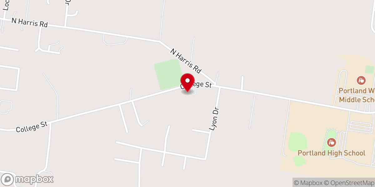 Map showing location of Bethel Family Fellowship