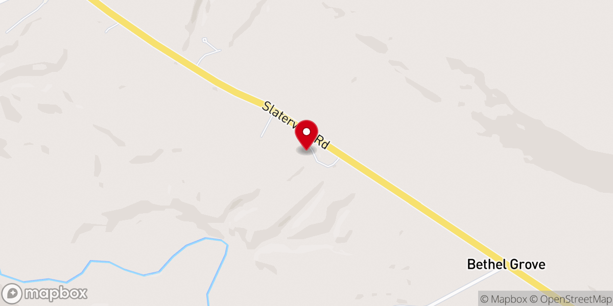 Map showing location of Bethel Grove Church -- Family Center