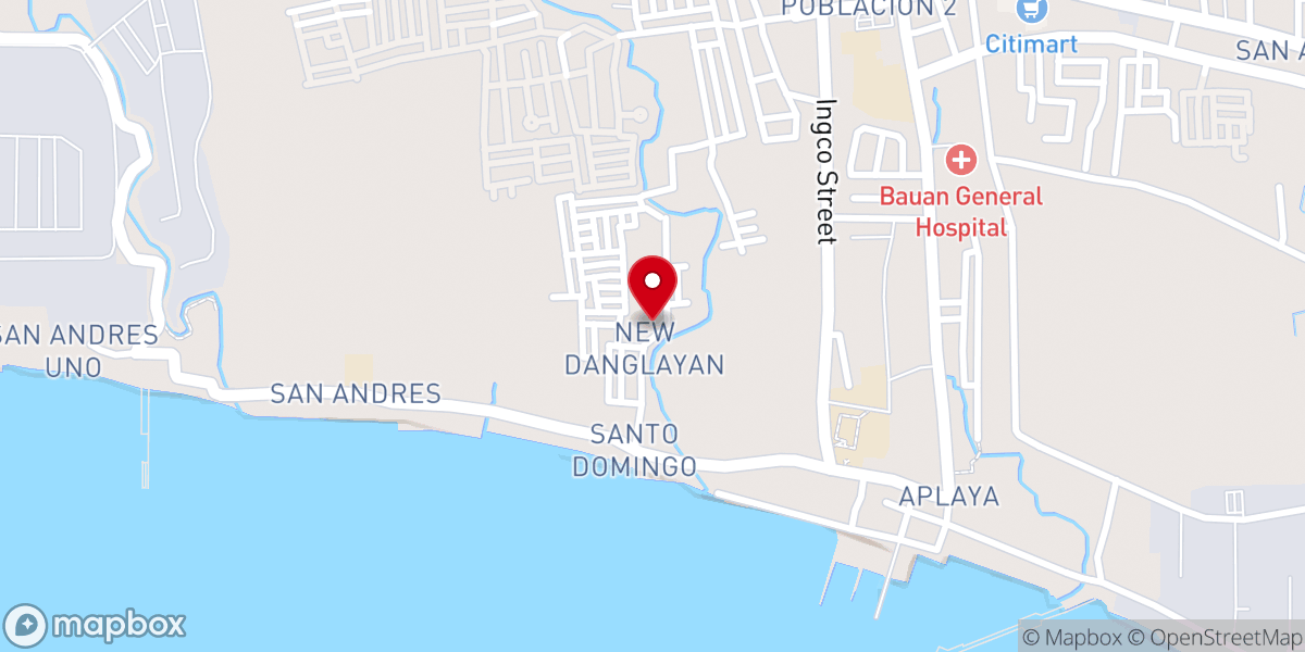 Map showing location of Faithway Baptist Church - San Pascual, Batangas