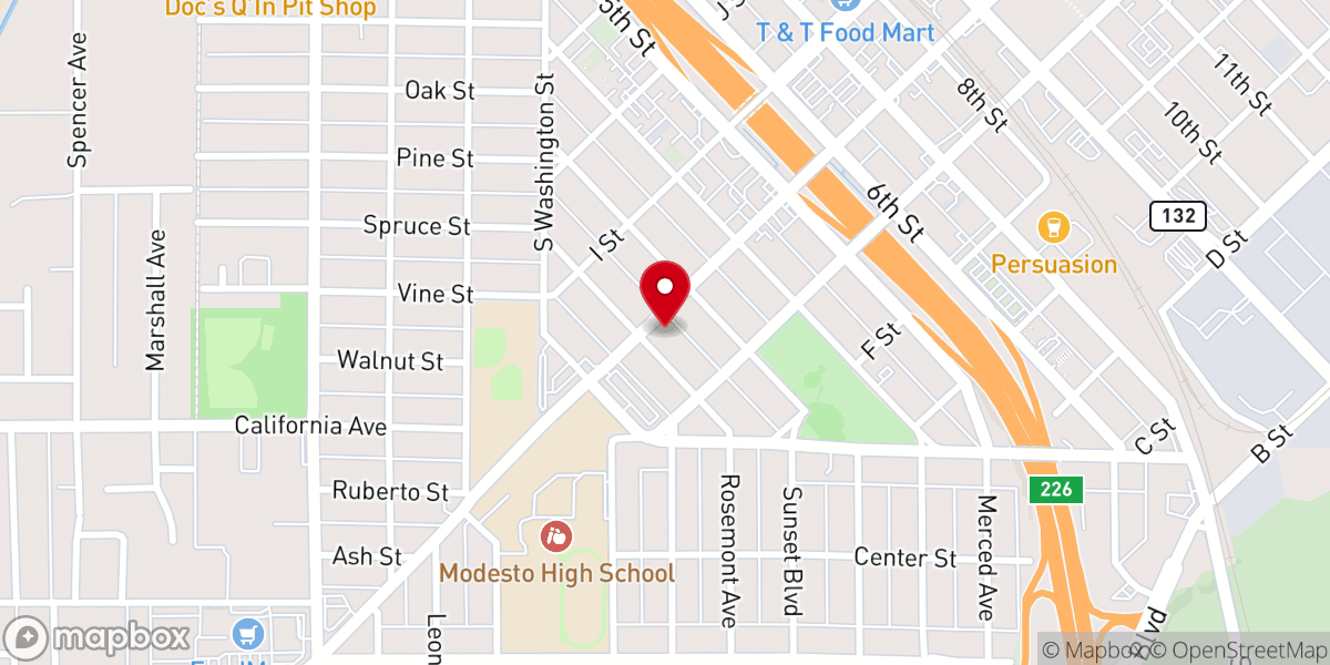 Map showing location of Christian Love Baptist Church