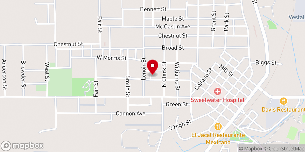 Map showing location of Mount Bethel Baptist Church