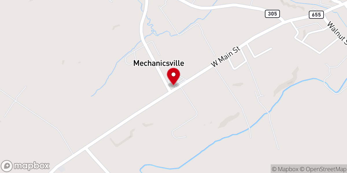 Map showing location of St Johns Lutheran Church