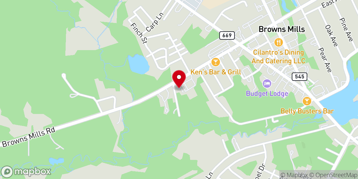 Map showing location of Celebration Church Pemberton, NJ