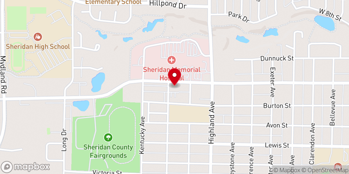 Map showing location of Immanuel Lutheran Church