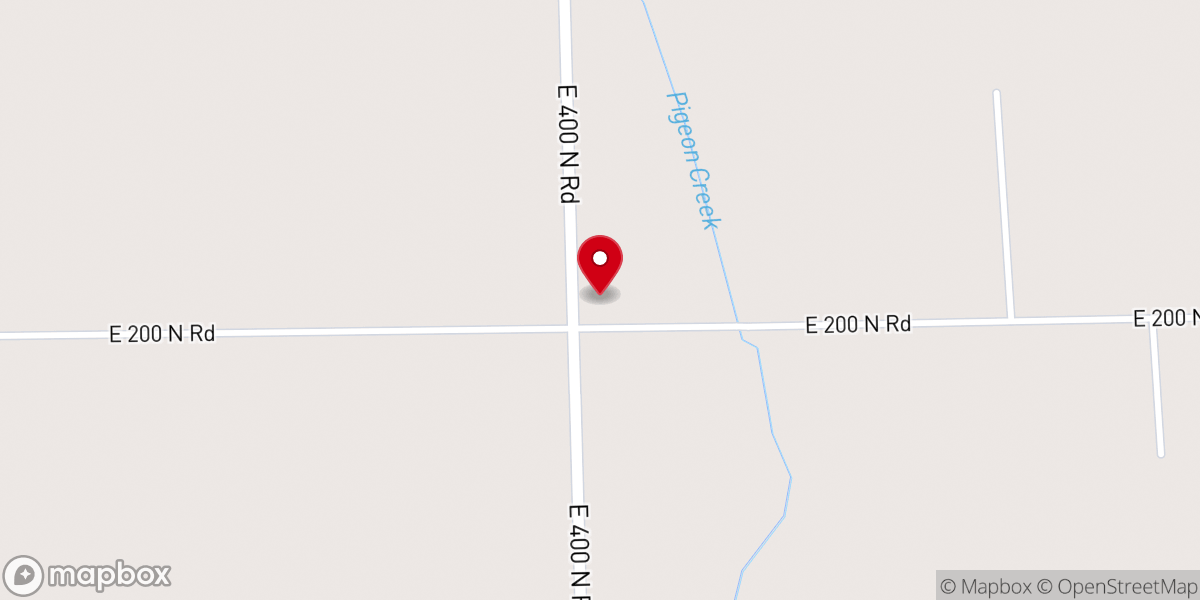 Map showing location of Christian Bible Church