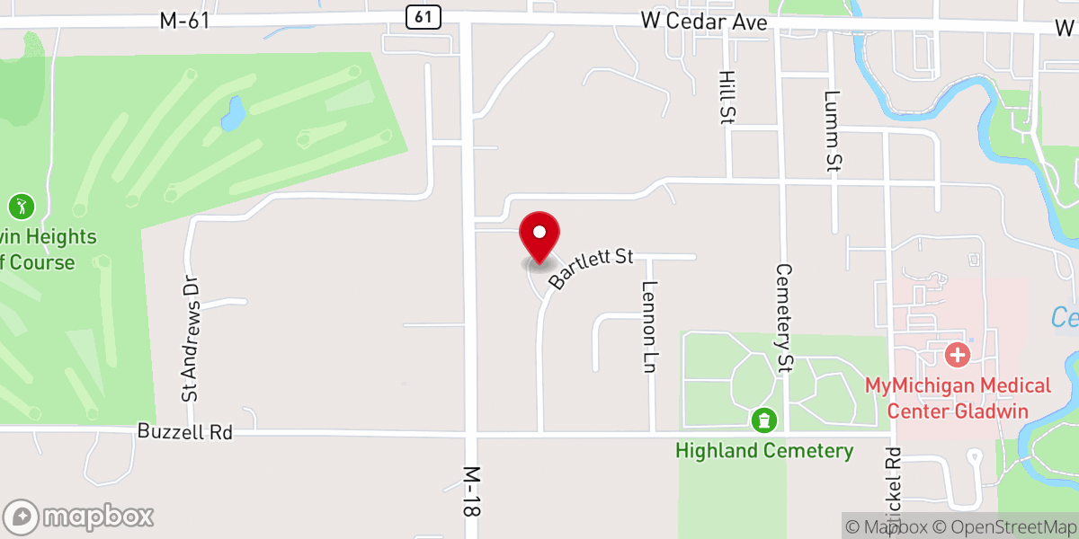 Map showing location of New Beginnings Methodist Church