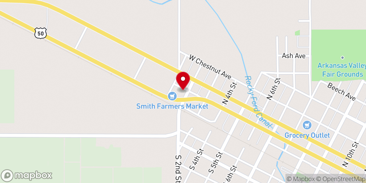 Map showing location of Jodi’s Grill