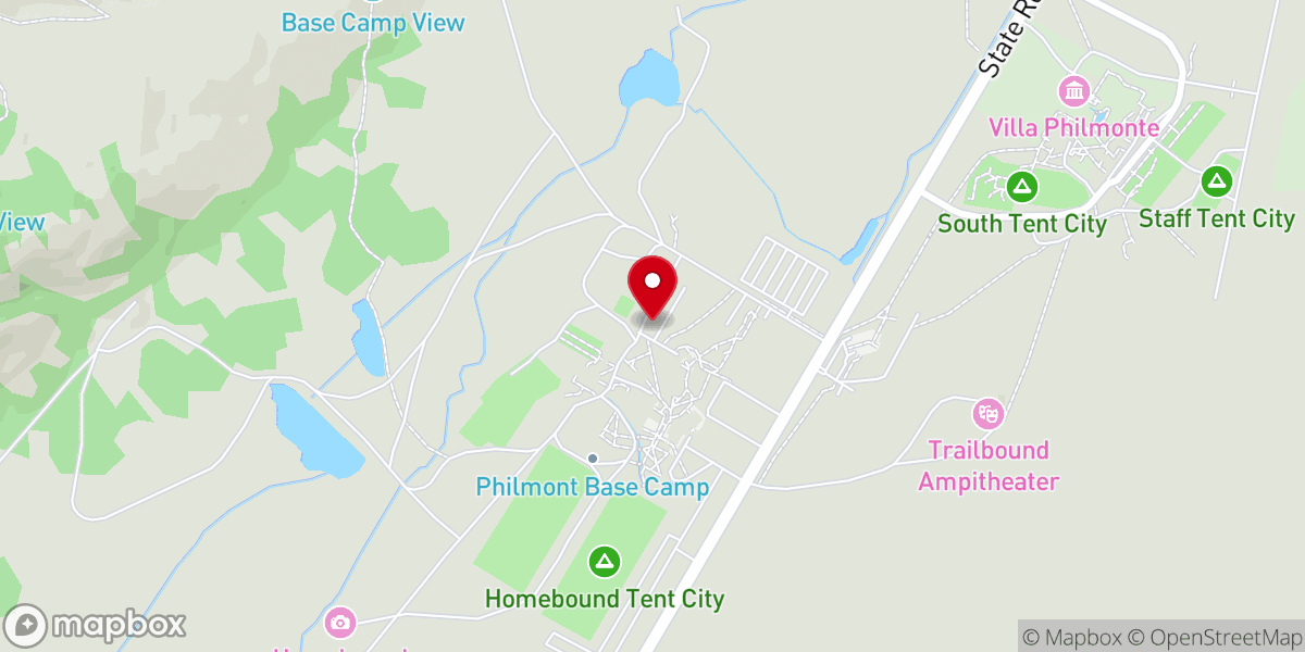 Map showing location of Philmont Scout Ranch - Jewish Chapel