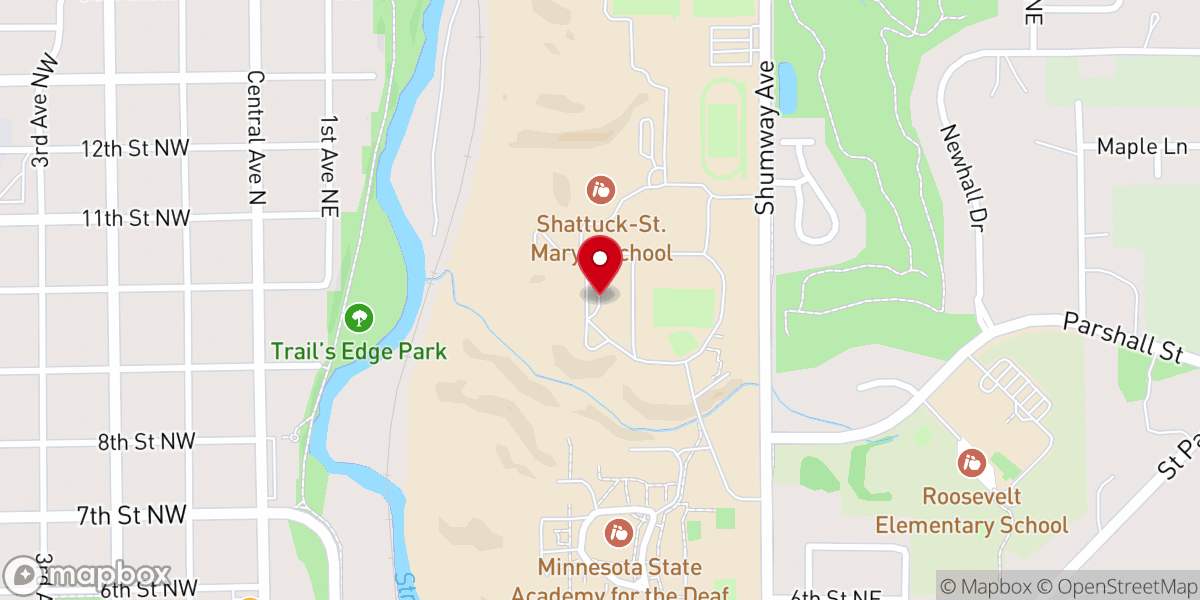 Map showing location of Chapel of the Good Shepherd