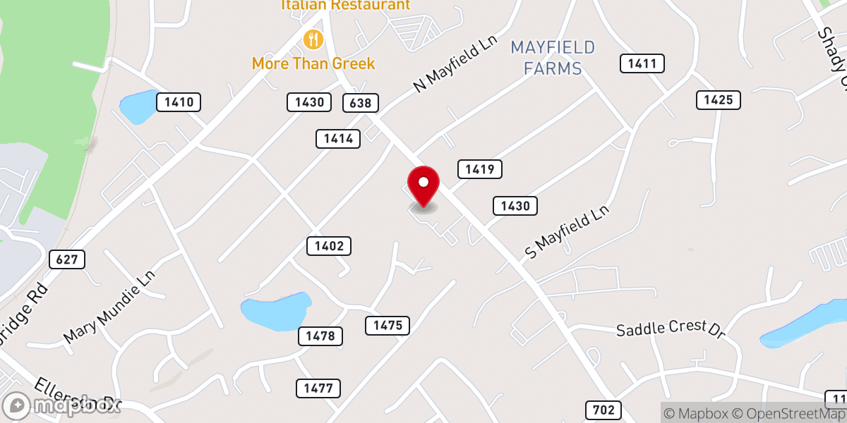 Map showing location of Grace Christian Church