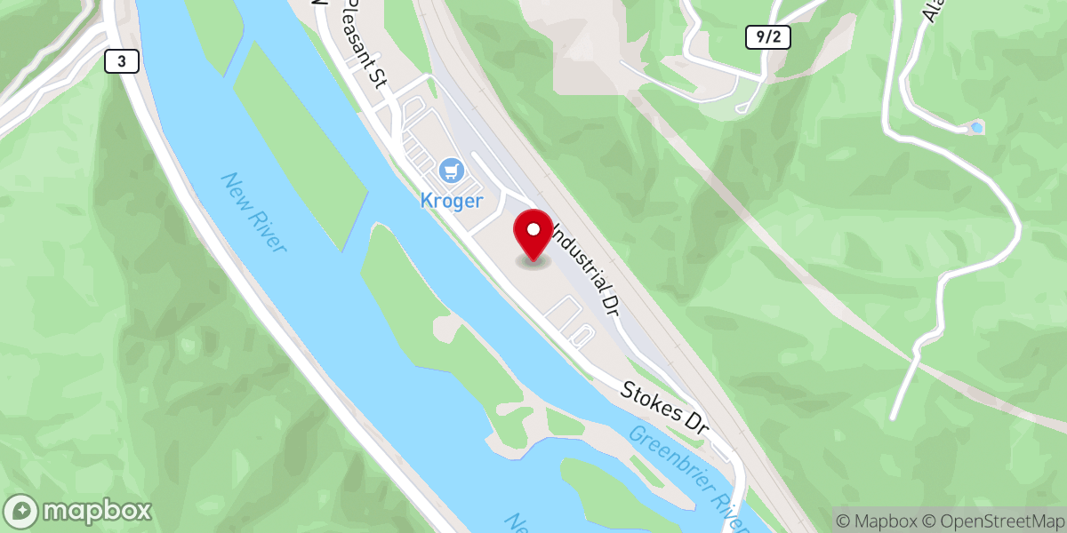 Map showing location of Lifeline Church - Operation Compassion Summers County - Food Distribution Center