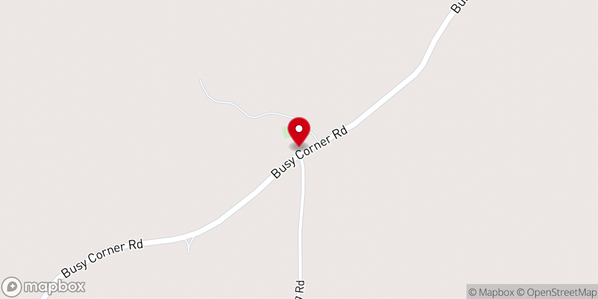 Map showing location of Mary Springs Church